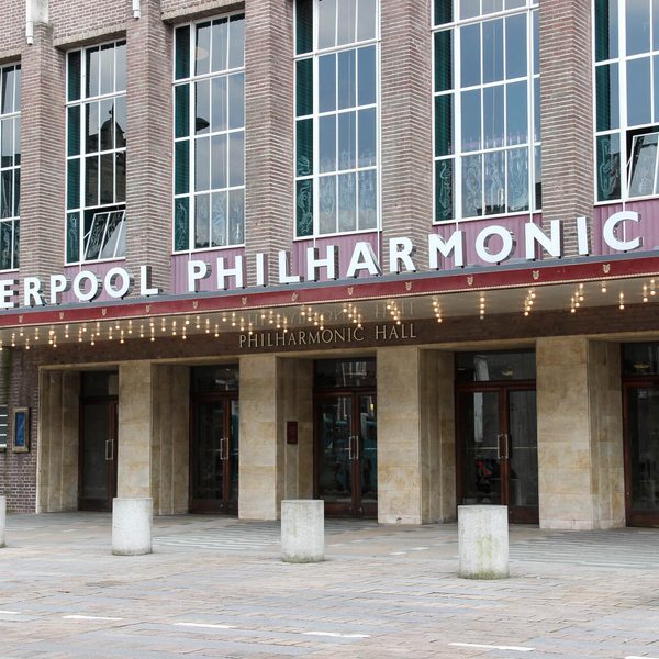 The Liverpool Philharmonic Hall building in the daytime